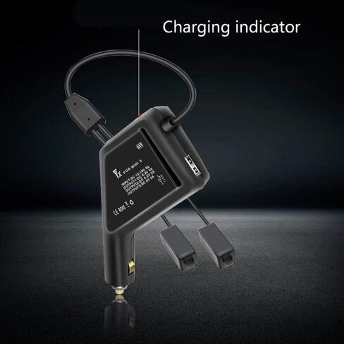 AIROKA Mini 3 Pro Car Charger 2 Batteries Fast Charging Hub ( Can Charge 2 Batteries at The Same time,2453mAh About 60 Minutes, 3850mAh About 90 Minutes) in Kuwait