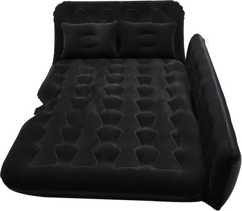 NovelBee Inflatable Car Air Mattress Bed,Removable Camping Mattress for Car Back Seat,Portable Car Bed,Travel Camping Sleeping Inflatable Mattress with Flocking Surface for Universal Car Back Seat in Saudi Arabia