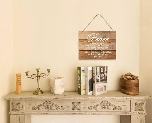 Numbers 6:24-26 Decor Sign, May The Lord Bless You and Protect You Scripture Sign, Hanging Printed Wall Plaque Wood Signs, Bible Verse Inspirational Decor Wall Art, Christian Gift 10X7.8inch in Kuwait