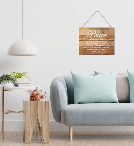 Numbers 6:24-26 Decor Sign, May The Lord Bless You and Protect You Scripture Sign, Hanging Printed Wall Plaque Wood Signs, Bible Verse Inspirational Decor Wall Art, Christian Gift 10X7.8inch in Kuwait