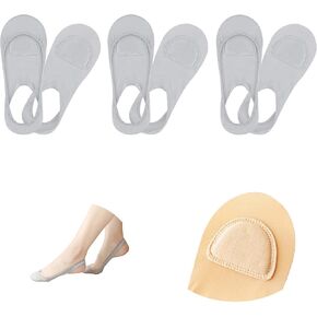 جورب JEVRKAPZ النسائي، جوارب على شكل كرة القدم وسائد مشط القدم لتخفيف تعب القدم، أحذية تتضمن جوارب مع حبال، وسائد لمقدمة القدم، وسادات جوارب مبطنة لتخفيف الألم in Kuwait