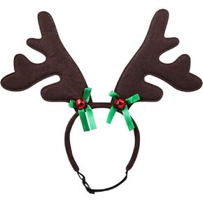 POPETPOP Christmas Pet Headband, Dog Christmas Elk Reindeer Antlers Headbands Set Pet Christmas Costume Accessories Headwear in Saudi Arabia
