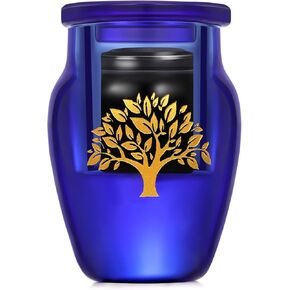 جرة صغيرة للرماد البشري - الجرار المزخرفة الكريستالية للذكور البالغين، حامل رماد تذكاري لجرة التذكار، الجرار الصغيرة لحرق الجنازة in Kuwait