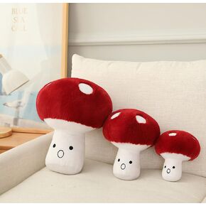 3D Creative Plush Mushroom Cute Sofa Car and Bed Cushions Throw Pillow Surprise Mushroom (7.08") in Saudi Arabia
