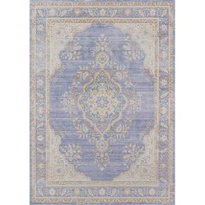 Momeni Rugs Isabella Traditional Medallion Flat Weave Area Rug, 2' X 3', Blue in Kuwait