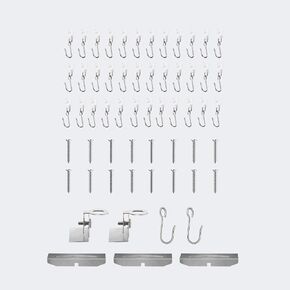 Ceiling Curtain Track Installation Hardware, Room Divider Curtain Rods Accessories, Hooks & Conector in Kuwait