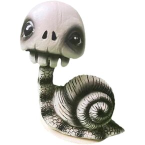 تمثال جمجمة الحلزون من PRETYZOOM، تمثال حلزون يهز الرأس، تمثال جمجمة حيوانات الهالوين، شخصيات صغيرة على شكل بوبل هيدز، دمية هيكل عظمي، حفلة الهالوين، لوحة قيادة السيارة، ديكور سطح المكتب in Kuwait