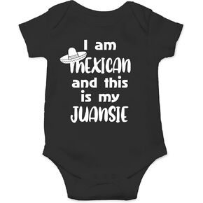 AW Fashions I'm Mexican And This Is My Juansie - Funny Latin Joke - Cute One-Piece Infant Baby Bodysuit in Saudi Arabia