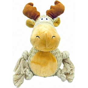 SUNKYPUP Dog Squeaky Toys, Stuffed Dog Toys for Small Medium Large Dogs, Squeaky Dog Chew Toy with Cotton Rope, Interactive Tough Plush Squeaky Rope Toys in Saudi Arabia