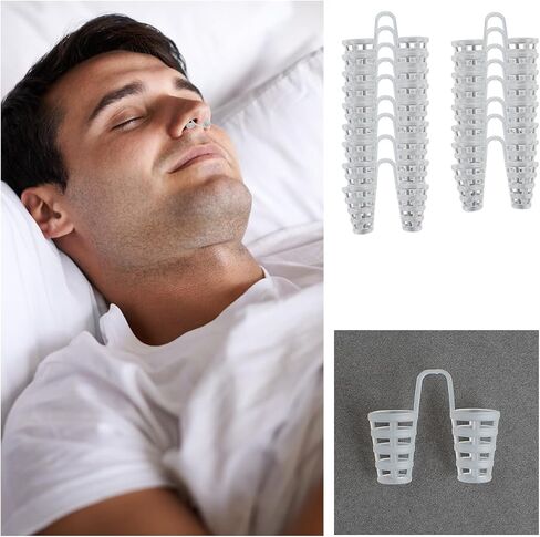 15 قطعة جهاز مكافحة الشخير مشبك الأنف سيليكون كتم موسعات الأنف لسدادة الشخير التنفس أجهزة مكافحة الشخير للرجال والنساء حل الشخير (شفاف) in Kuwait