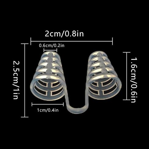 15 قطعة جهاز مكافحة الشخير مشبك الأنف سيليكون كتم موسعات الأنف لسدادة الشخير التنفس أجهزة مكافحة الشخير للرجال والنساء حل الشخير (شفاف) in Kuwait