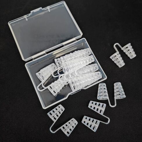 15 قطعة جهاز مكافحة الشخير مشبك الأنف سيليكون كتم موسعات الأنف لسدادة الشخير التنفس أجهزة مكافحة الشخير للرجال والنساء حل الشخير (شفاف) in Kuwait