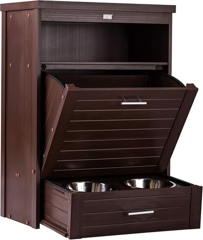 وعاء طعام مزدوج للكلاب من New Age Pet® ECOFLEX® - باللون الأبيض العتيق in Kuwait