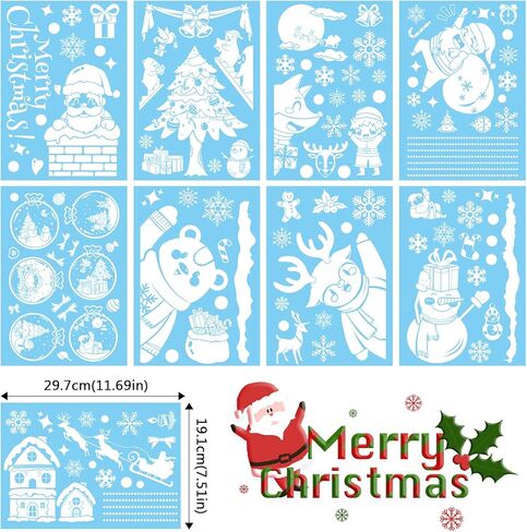 9 Sheets Fall Window Clings for Glass Windows, 85 PCS Gel Window Stickers with Truck Animals Maple Leaves Pumpkin, Double-Sided Thanksgiving Window Decals for Autumn Harvest Party Decor in Saudi Arabia