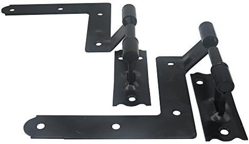 مفصلات خارجية لمصراع نافذة العاصفة - سهلة التركيب لأجهزة مفصلات المصراع الخارجية للإطار الخشبي والطوب. مصراع من الحديد المطاوع مع مفصلات قابلة للرفع، زوج واحد فقط in Kuwait