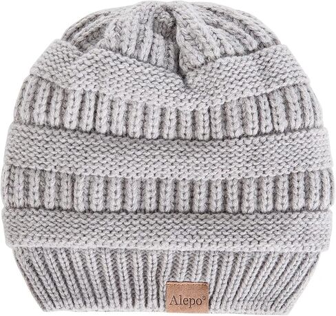 اليبو قبعة صغيرة مبطنة بالصوف، قبعة محبوكة دافئة للاطفال حديثي الولادة في الشتاء للاولاد والبنات, One Size in Kuwait