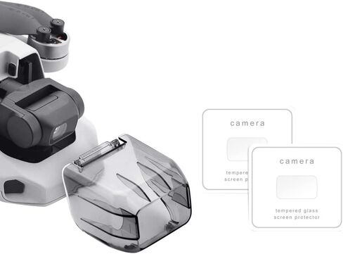 Tempered Films and Camera Lens Cover for DJI ​Mini 2 /Mini SE Gimbal Protector Kit: Camera Lens Cover Cap + Tempered Films (2 Sets) in Kuwait