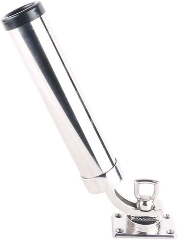 عمود صيد قابل للتعديل 360 درجة من FUTURUP حامل قضيب من الفولاذ المقاوم للصدأ حامل سطح جبل قاعدة مستطيلة للقارب البحرية اليخت RV in Kuwait