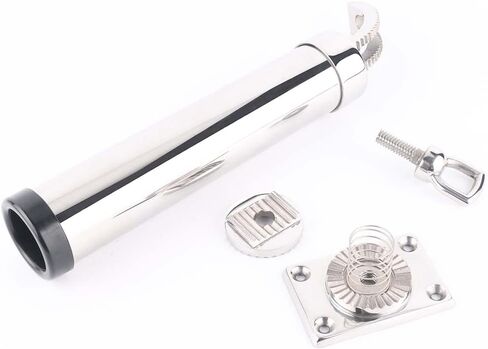 عمود صيد قابل للتعديل 360 درجة من FUTURUP حامل قضيب من الفولاذ المقاوم للصدأ حامل سطح جبل قاعدة مستطيلة للقارب البحرية اليخت RV in Kuwait