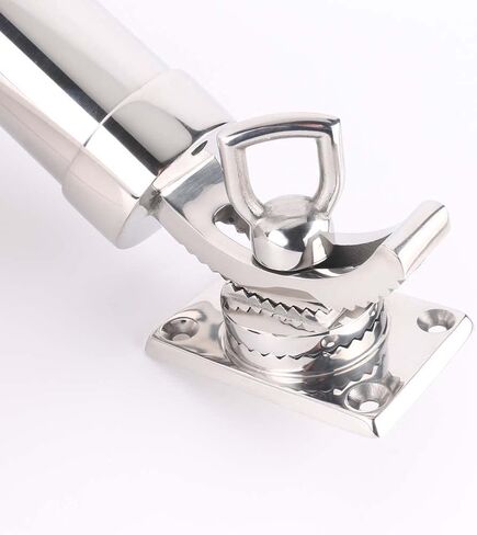 عمود صيد قابل للتعديل 360 درجة من FUTURUP حامل قضيب من الفولاذ المقاوم للصدأ حامل سطح جبل قاعدة مستطيلة للقارب البحرية اليخت RV in Kuwait