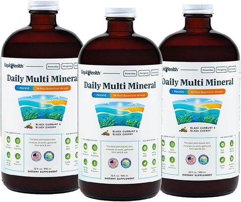 LIQUIDHEALTH Ultra Immunity Liquid Vitamin Bundle for Adults with Complete Multivitamin, Daily Multi Minerals and Vegan Vitamin D3 Drops - Immune Support Vitamins, Whole Foods, Vegan, Non GMO in Saudi Arabia