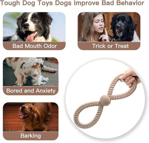 ألعاب مضغ متينة من ريفيفينو للمضغ العدواني، ألعاب تفاعلية للكلاب المتوسطة والكبيرة، ألعاب التسنين ومنظفات الأسنان، هدايا للكلاب. in Kuwait
