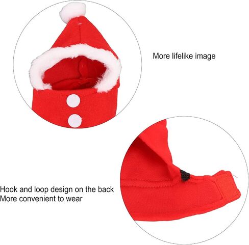 Zerodis Bird Clothes,Cute Warm Plush Hoodie Parrot Christmas Costume Parakeet Cockatiel Flight Clothes for Christmas Party Birthday Pet Shows Cosplay Photo Prop(XS) in Saudi Arabia