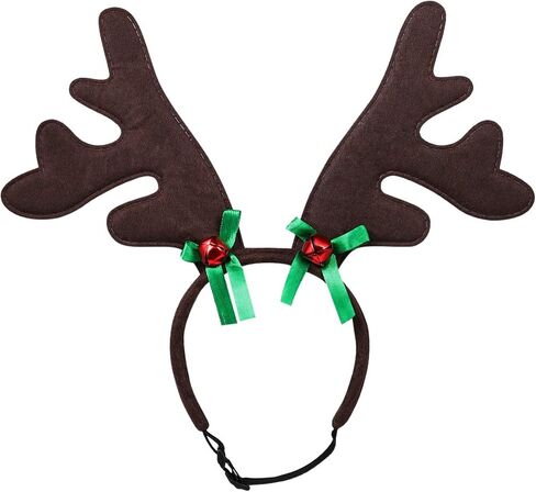 POPETPOP Christmas Pet Headband, Dog Christmas Elk Reindeer Antlers Headbands Set Pet Christmas Costume Accessories Headwear in Saudi Arabia