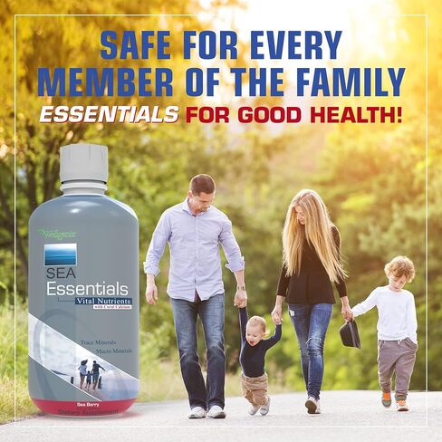 Wellgenix Sea Essentials فيتامين سائل كالسيوم مرجاني عالي الامتصاص - مكمل غذائي متعدد الفيتامينات - نكهة توت البحر - 32 أونصة سائلة (5) in Saudi Arabia