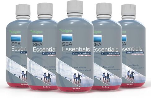 Wellgenix Sea Essentials فيتامين سائل كالسيوم مرجاني عالي الامتصاص - مكمل غذائي متعدد الفيتامينات - نكهة توت البحر - 32 أونصة سائلة (5) in Saudi Arabia