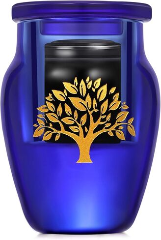 جرة صغيرة للرماد البشري - الجرار المزخرفة الكريستالية للذكور البالغين، حامل رماد تذكاري لجرة التذكار، الجرار الصغيرة لحرق الجنازة in Kuwait