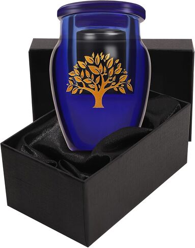 جرة صغيرة للرماد البشري - الجرار المزخرفة الكريستالية للذكور البالغين، حامل رماد تذكاري لجرة التذكار، الجرار الصغيرة لحرق الجنازة in Kuwait