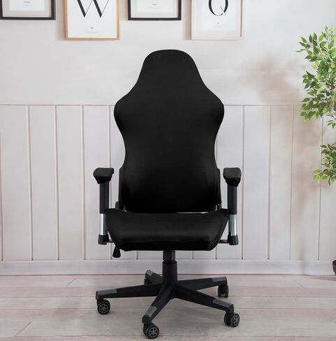 Ergonomic Office Chair Slipcovers with armrest Covers Stretchy Water Repellent Covers for Adults Video Game Reclining Racing Gaming (No Chair) (Pink)… in Kuwait