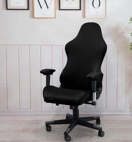 Ergonomic Office Chair Slipcovers with armrest Covers Stretchy Water Repellent Covers for Adults Video Game Reclining Racing Gaming (No Chair) (Pink)… in Kuwait