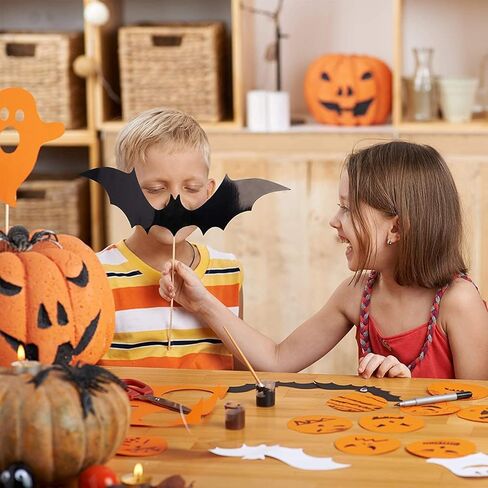 Halloween Bats Wall Decor,70PCS Realistic PVC 3D Bat Sticker 4 Different Sizes Black Bats Sticker for Hallowmas Party Supplies in Kuwait