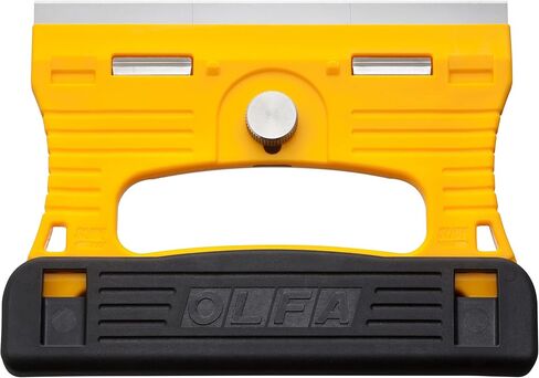 OLFA 120mm Multi Grip Razor Scraper (GSR-1/3B) - Stainless Steel Razor Blade Scraper Tool with Blade Guard & Non Slip Handle for Glass, Paint, Floors, Replacement Blades: OLFA 120mm GSB-1S Blades in Kuwait