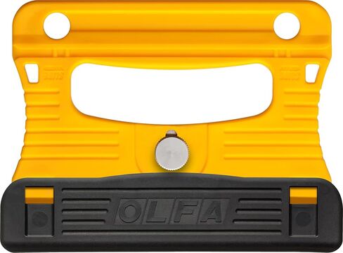 OLFA 120mm Multi Grip Razor Scraper (GSR-1/3B) - Stainless Steel Razor Blade Scraper Tool with Blade Guard & Non Slip Handle for Glass, Paint, Floors, Replacement Blades: OLFA 120mm GSB-1S Blades in Kuwait