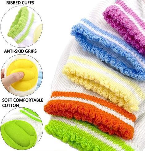 وسائد واقية للركبة للأطفال للجنسين من يانتو للزحف مع وسادة - مضادة للانزلاق - إكسسوارات تدفئة الساق زوج من 6 in Kuwait