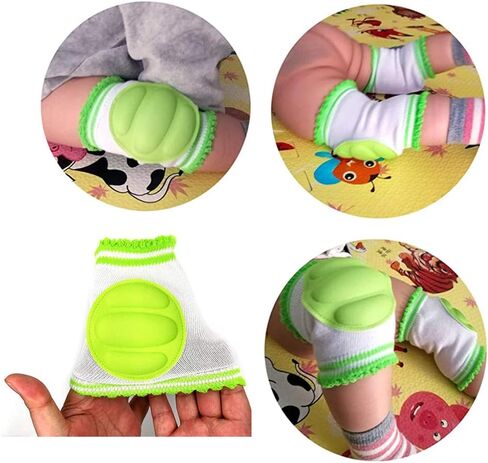 وسائد واقية للركبة للأطفال للجنسين من يانتو للزحف مع وسادة - مضادة للانزلاق - إكسسوارات تدفئة الساق زوج من 6 in Kuwait