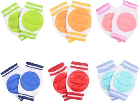 وسائد واقية للركبة للأطفال للجنسين من يانتو للزحف مع وسادة - مضادة للانزلاق - إكسسوارات تدفئة الساق زوج من 6 in Kuwait