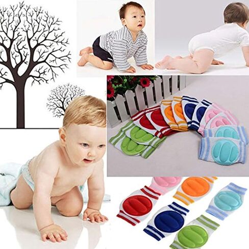 وسائد واقية للركبة للأطفال للجنسين من يانتو للزحف مع وسادة - مضادة للانزلاق - إكسسوارات تدفئة الساق زوج من 6 in Kuwait