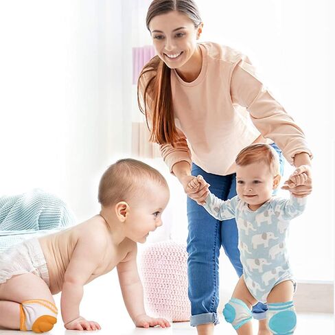 وسائد واقية للركبة للأطفال للجنسين من يانتو للزحف مع وسادة - مضادة للانزلاق - إكسسوارات تدفئة الساق زوج من 6 in Kuwait