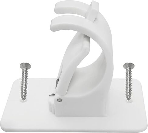 اكلايزر مجموعة واحدة من قطعتين من دعامة عمود الستارة العالمي ذاتية اللصق تثبت على الحائط (مع 4 براغي) لعمود بقطر 15 الى 60 ملم in Kuwait