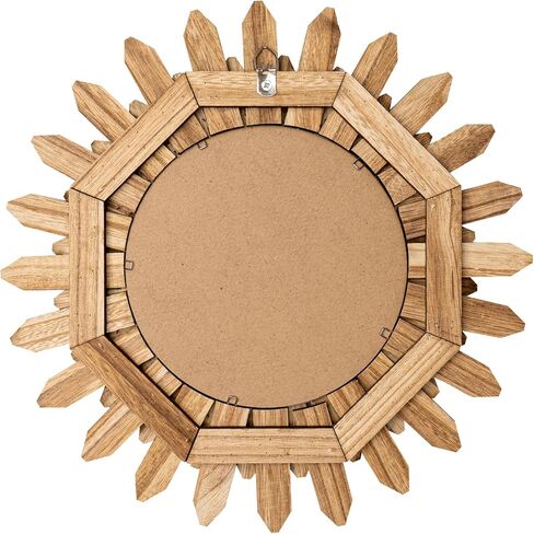 مراة بوهو باطار خشبي بتصميم اشعة الشمس من زايكيكر، ديكور حائط لغرفة النوم وغرفة المعيشة in Kuwait