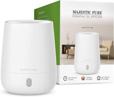 موزع الزيوت الأساسية USB من ماجيستك، موزع محمول للعلاج بالرائحة العلاجية، حجم مناسب للسفر، غلق ذاتي لغرفة السبا، المنزل، المكتب، غرفة النوم - خالي من البيسفينول، 120 مل in Kuwait