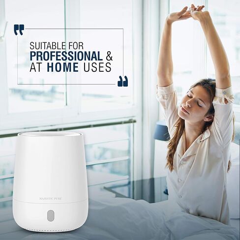 موزع الزيوت الأساسية USB من ماجيستك، موزع محمول للعلاج بالرائحة العلاجية، حجم مناسب للسفر، غلق ذاتي لغرفة السبا، المنزل، المكتب، غرفة النوم - خالي من البيسفينول، 120 مل in Kuwait