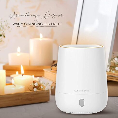 موزع الزيوت الأساسية USB من ماجيستك، موزع محمول للعلاج بالرائحة العلاجية، حجم مناسب للسفر، غلق ذاتي لغرفة السبا، المنزل، المكتب، غرفة النوم - خالي من البيسفينول، 120 مل in Kuwait