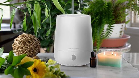 موزع الزيوت الأساسية USB من ماجيستك، موزع محمول للعلاج بالرائحة العلاجية، حجم مناسب للسفر، غلق ذاتي لغرفة السبا، المنزل، المكتب، غرفة النوم - خالي من البيسفينول، 120 مل in Kuwait