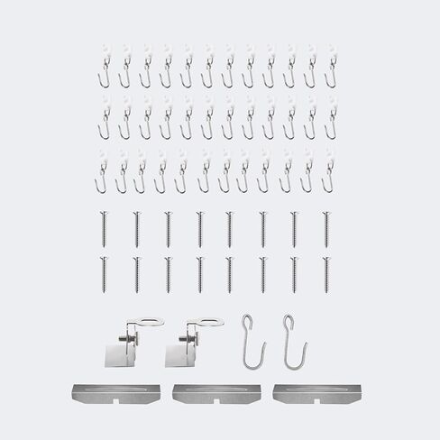 Ceiling Curtain Track Installation Hardware, Room Divider Curtain Rods Accessories, Hooks & Conector in Kuwait