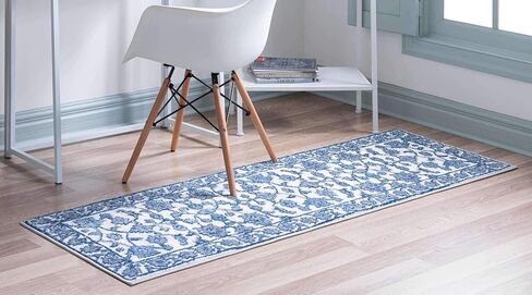 سجادة منطقة مجموعة بوسطن لوم الفريدة - زهور (5' 1 بوصة مستديرة، رمادي/عاجي) in Kuwait